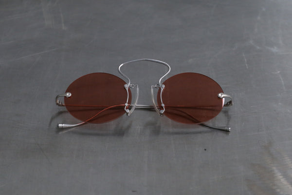 Rigards UMA WANG+RIGARDS Vintage Silver Carmine Glasses UW0006 Carmine RG00UW6(A)